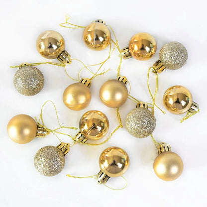 Bola de natal glitter Conjunto de 24 peças de decorações de Natal com bolas Natal  bolas