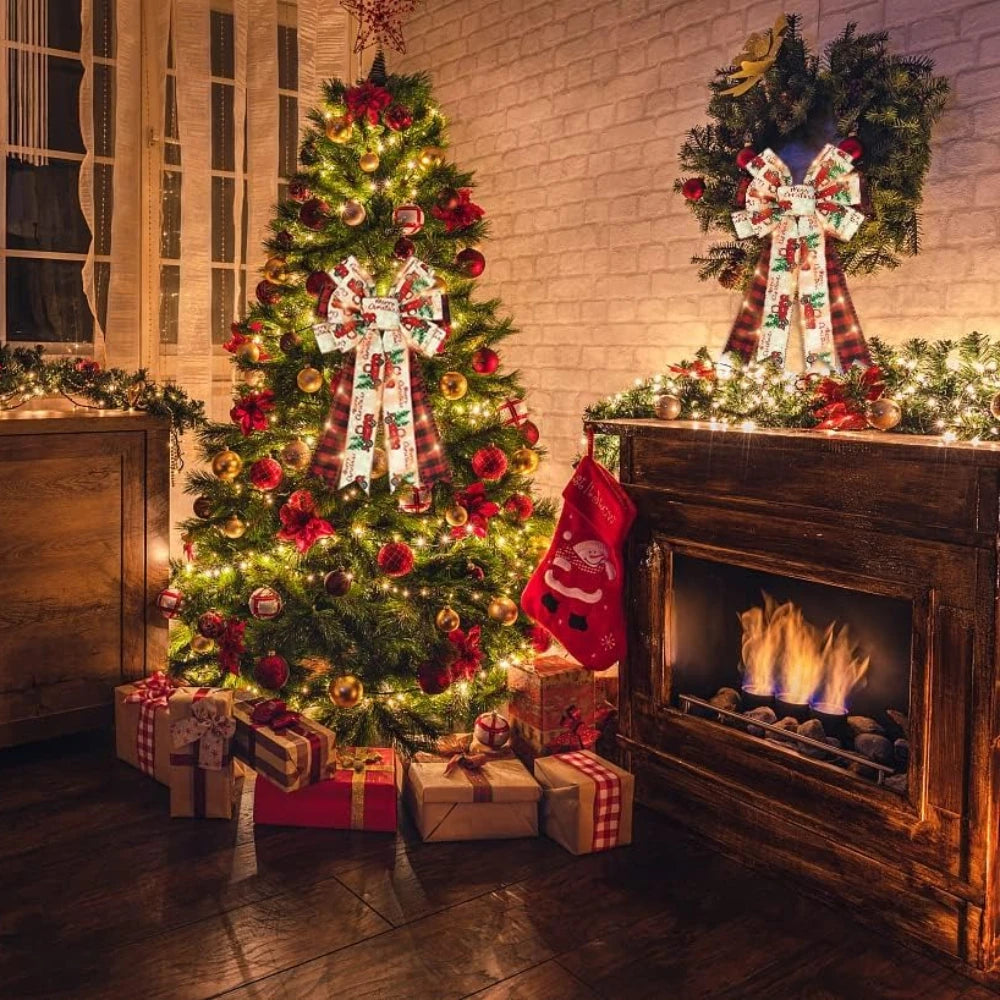 Laço decoração Natal LED grandes laços de guirlanda de Natal de LED, laços de Natal