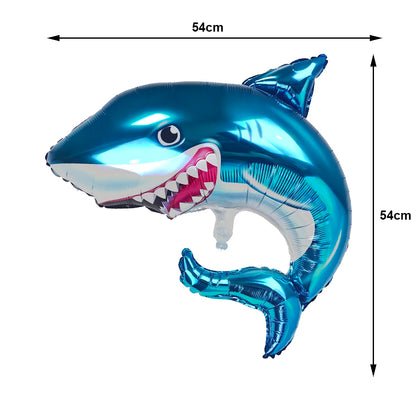 Balões de folha tubarão, animais do oceano balão alumínio hélio mylar sob o mar