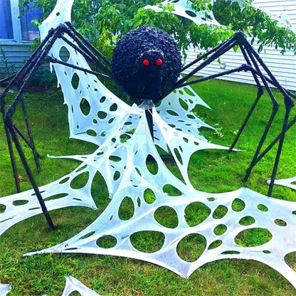 Decorações de teia de aranha para o dia das bruxas ao ar livre – Decoração de teia aranha