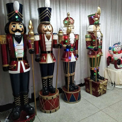 Decoração Diodo Emissor de Luz Papai Noel Grande