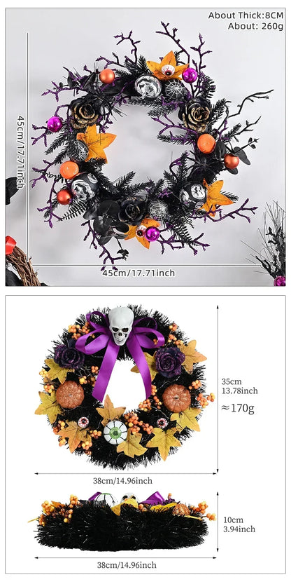 Guirlanda de Halloween com Videiras Roxas, Guirlanda de Halloween com Videiras Roxas