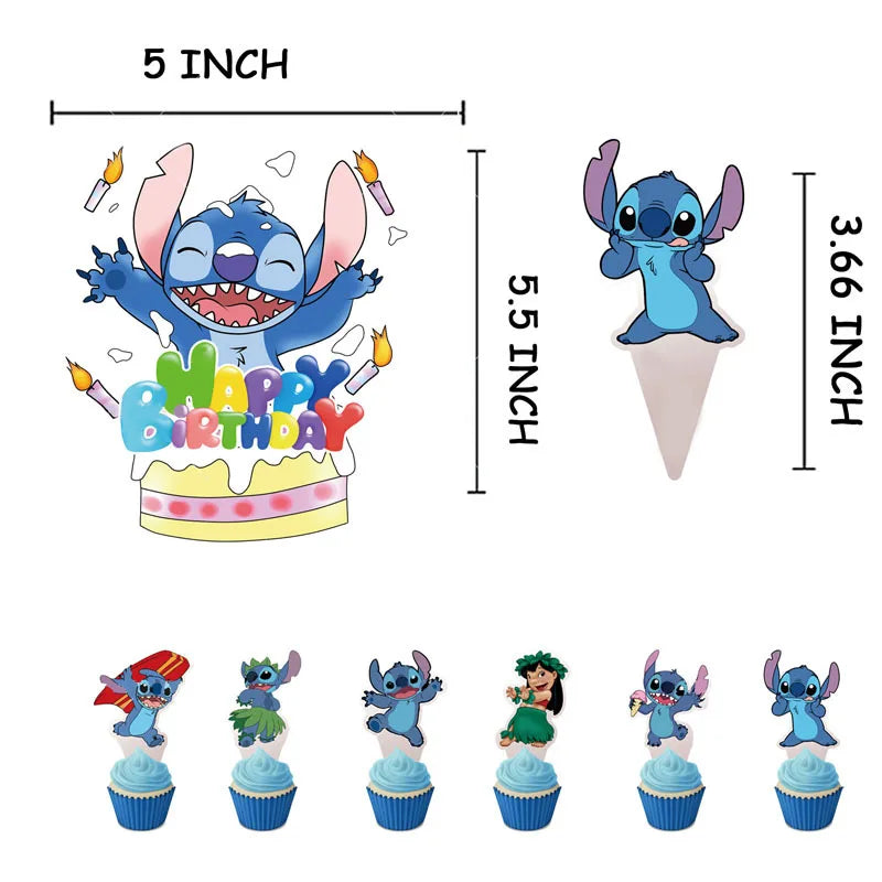 Lilo & Stitch Topo de Bolo Lilo & Stitch Kit Festa Só um bolinho