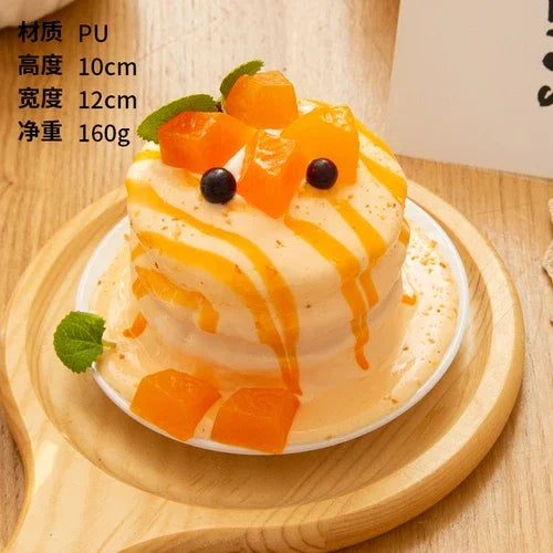 Bolo Fake 1 Peça realista modelo de cheesecake falso decoração de cozinha adereços