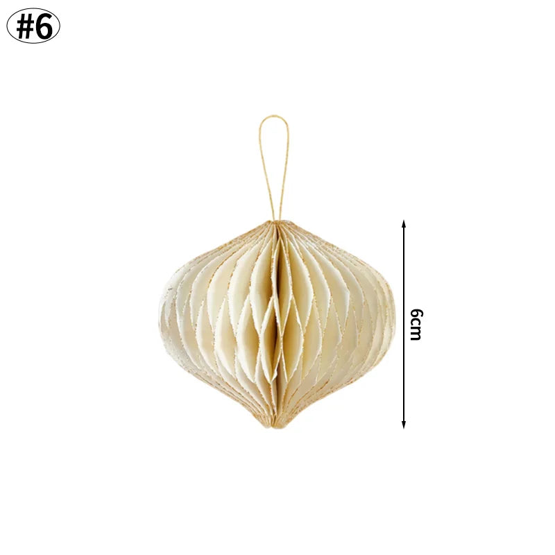 Árvores de Natal de papel, Árvore de papel de favo de mel de Natal Enfeite de árvore papel