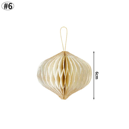 Árvores de Natal de papel, Árvore de papel de favo de mel de Natal Enfeite de árvore papel