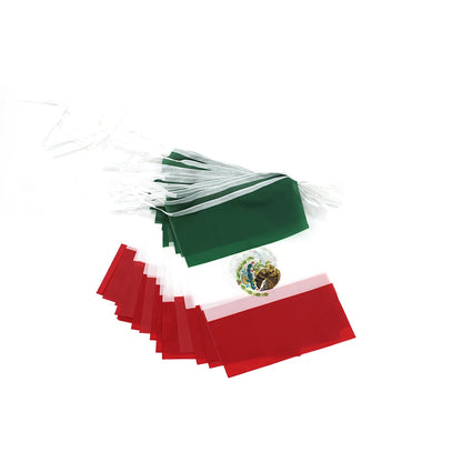Bandeirinhas Copa do Mundo Cordão de bandeira do México de 1,5 m, 24 peças (México)