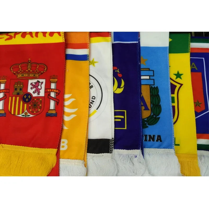 Cachecol para torcida de futebol Copa do Mundo, bandana para torcida de futebol, presente