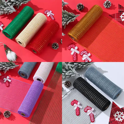 Rolo De Tecido De Malha De Natal Branco Decoração