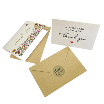 Cartões de agradecimento | Cartões de agradecimento e notas com envelopes |  Presentes