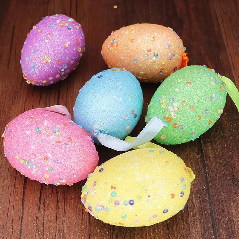 Ovos/Coelho/Cenoura de Páscoa decoração 24 peças de enfeites ovo Páscoa e cenoura