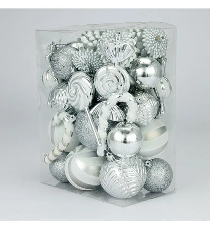 Bola de natal 36 peças enfeites de bola de Natal em formato especial, decoração de festa