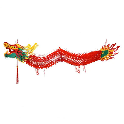 Lanterna de ano novo chinês lanterna de dragão chinês com borla ornamento festivo