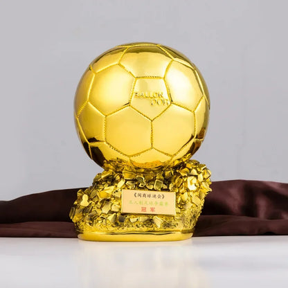 Bola de Copa do Mundo Futebol Dourado Personalizável Troféu Copa Mundo Troféu Futebol