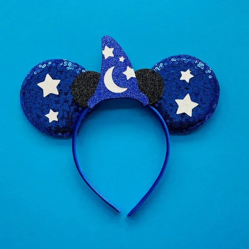 Tiaras Acessórios Disney Conjunto de 1 tiaras com orelhas rato para o Halloween, lantejoulas