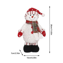 Carregar imagem no visualizador da galeria, Kit Trio Bonecos de Natal Boneco De Neve Papai Noel Rena 28cm
