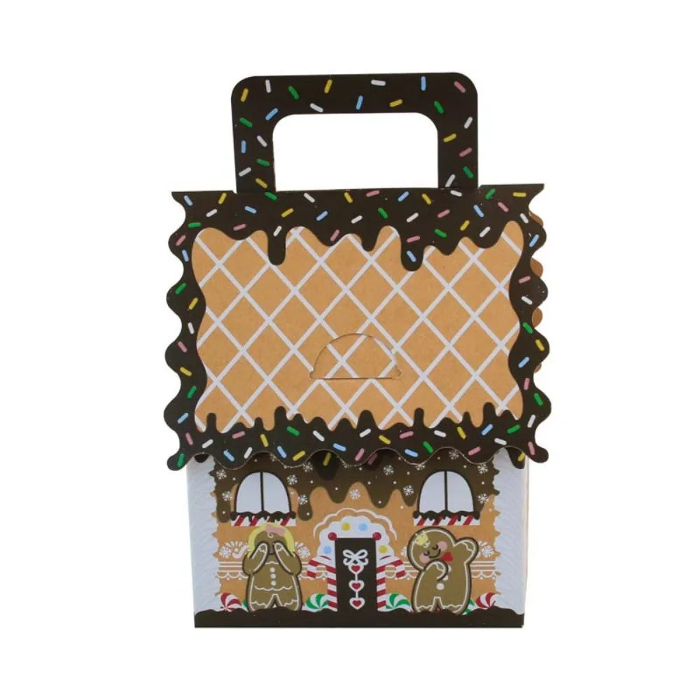 Caixa de presente, 10 caixas de papel com design de casa fofa para doces, presentes natal