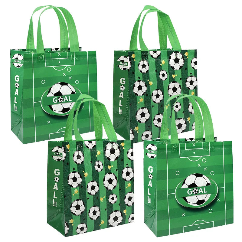 Bolsas Copa do Mundo De Tecido Não Tecido Com Tema Futebol, 5/10 Peças e Embalagem