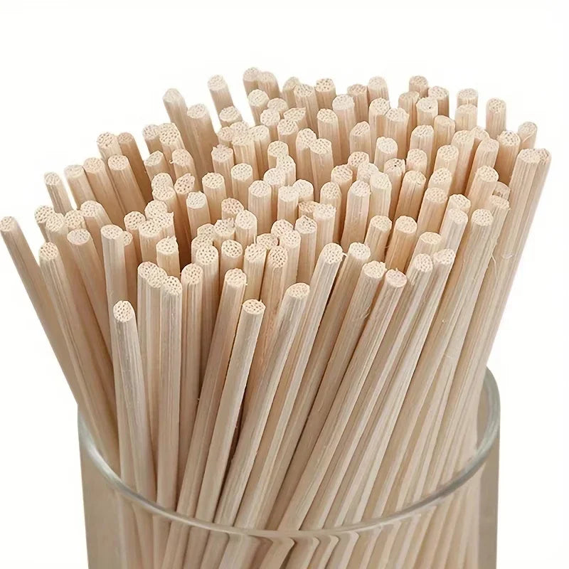 50 unidades de palitos difusores de paletes de madeira de rattan, difusor de vidro e difusor