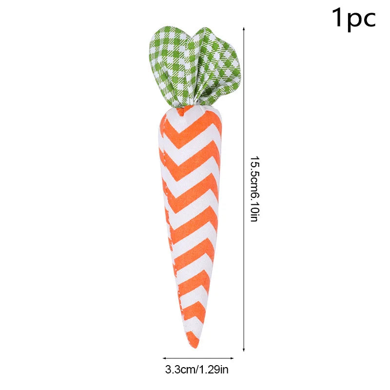1/2 Peças de cenouras falsas, enfeite de cenoura artificial para decoração de Páscoa