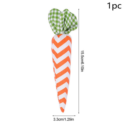 1/2 Peças de cenouras falsas, enfeite de cenoura artificial para decoração de Páscoa