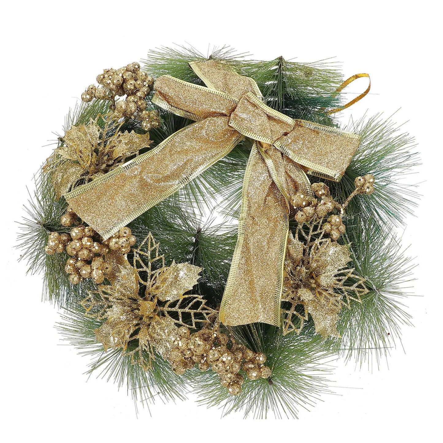 Belas Guirlanda de vime guirlanda natal para porta ano totalmente artesanal celebração