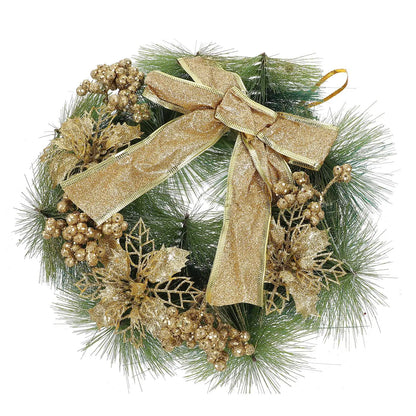 Belas Guirlanda de vime guirlanda natal para porta ano totalmente artesanal celebração