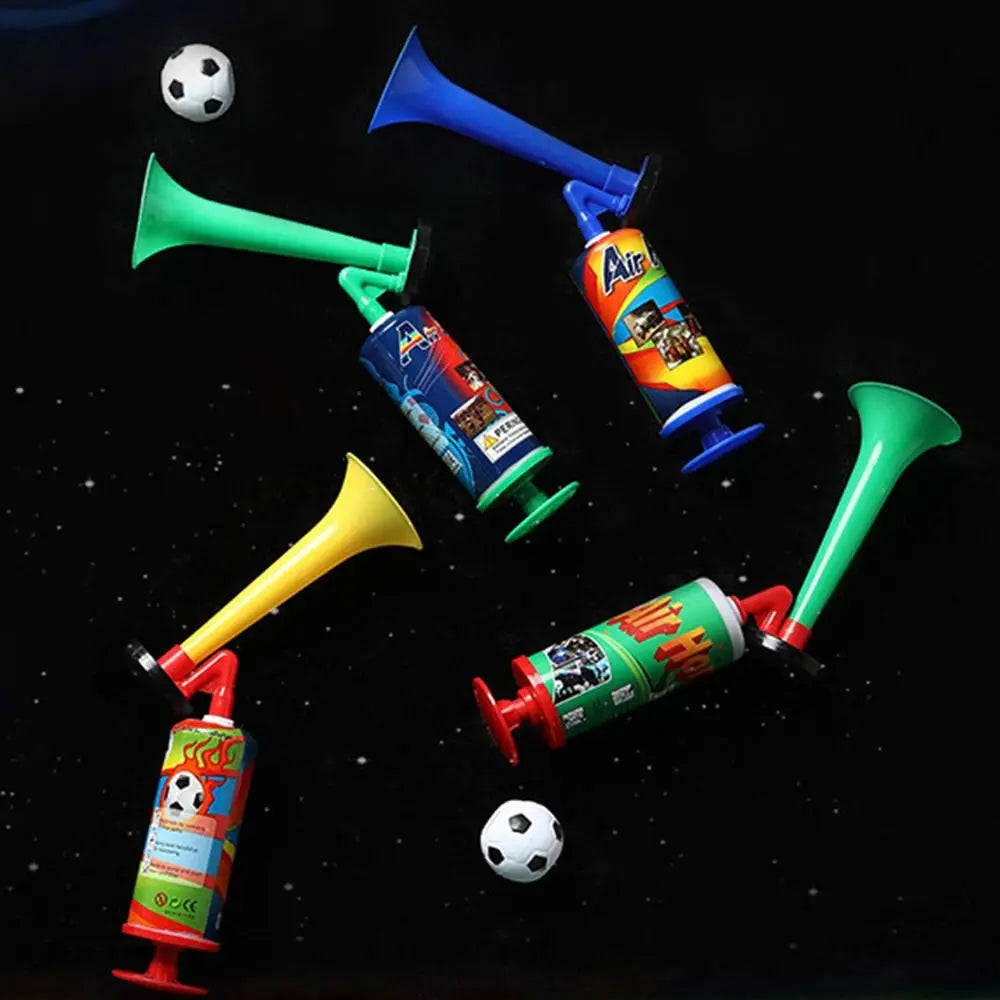 Buzina de Copa do Mundo ar portátil, bomba manual de som alto buzina de segurança