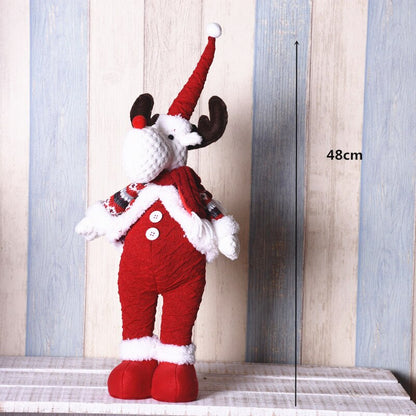 Boneco Natal Papai Noel Cozinheiro Padeiro Chef Em Tecido 48cm