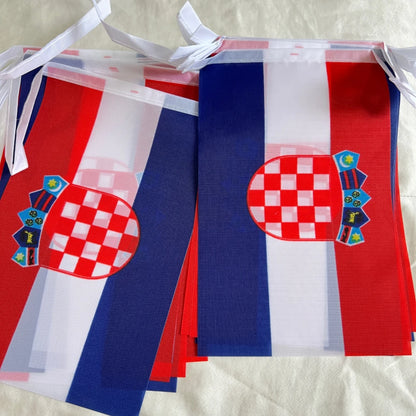Bandeirinhas croata de bandeirinha croata | Bandeira de 20 x 14 cm | Poliéster eventos