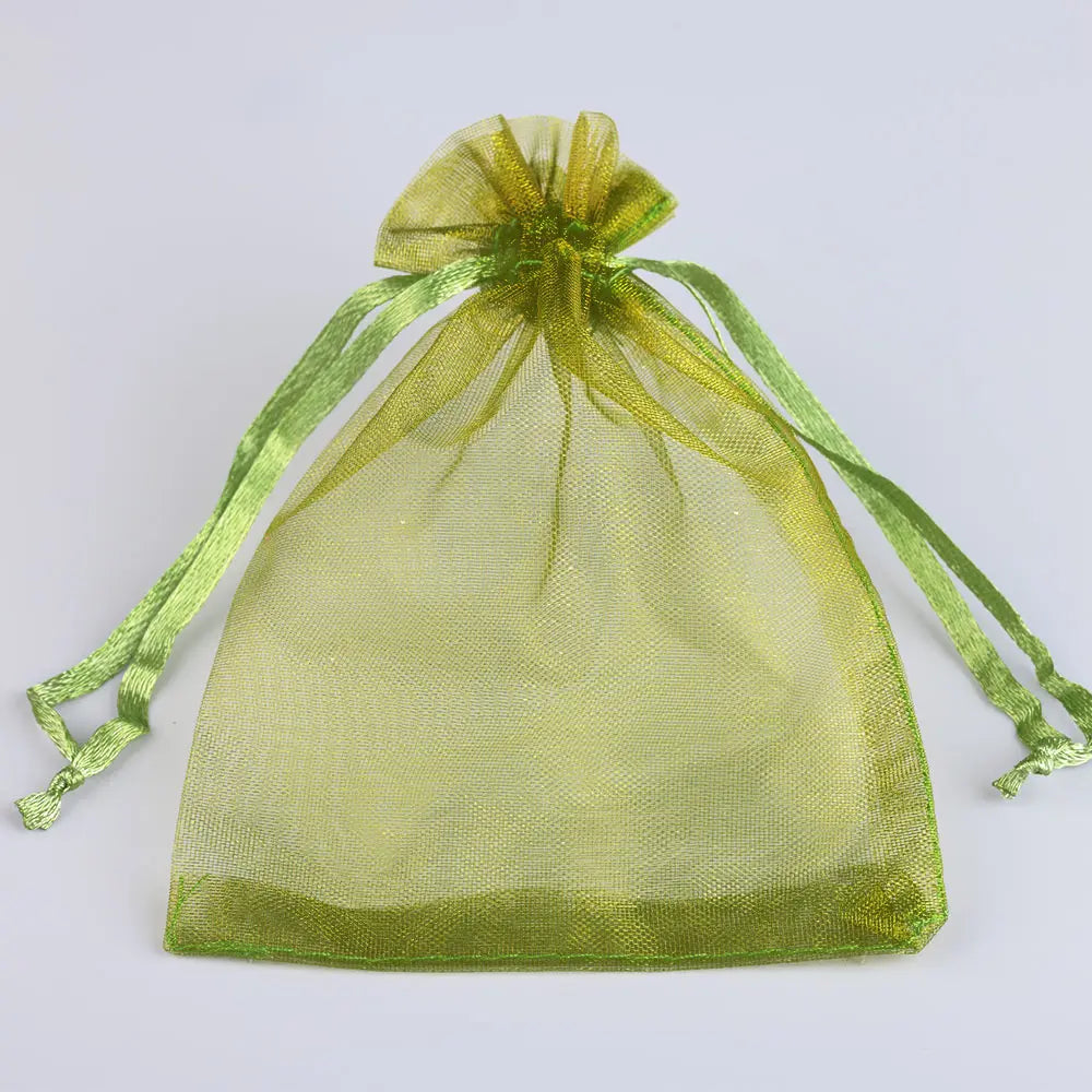 Sacolinhas Grande Organza Saco De Organza Branco 15x20cm - Pacote 50 Gala, Multicor