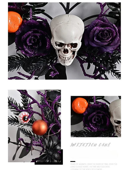 Guirlanda de Halloween com Videiras Roxas, Guirlanda de Halloween com Videiras Roxas
