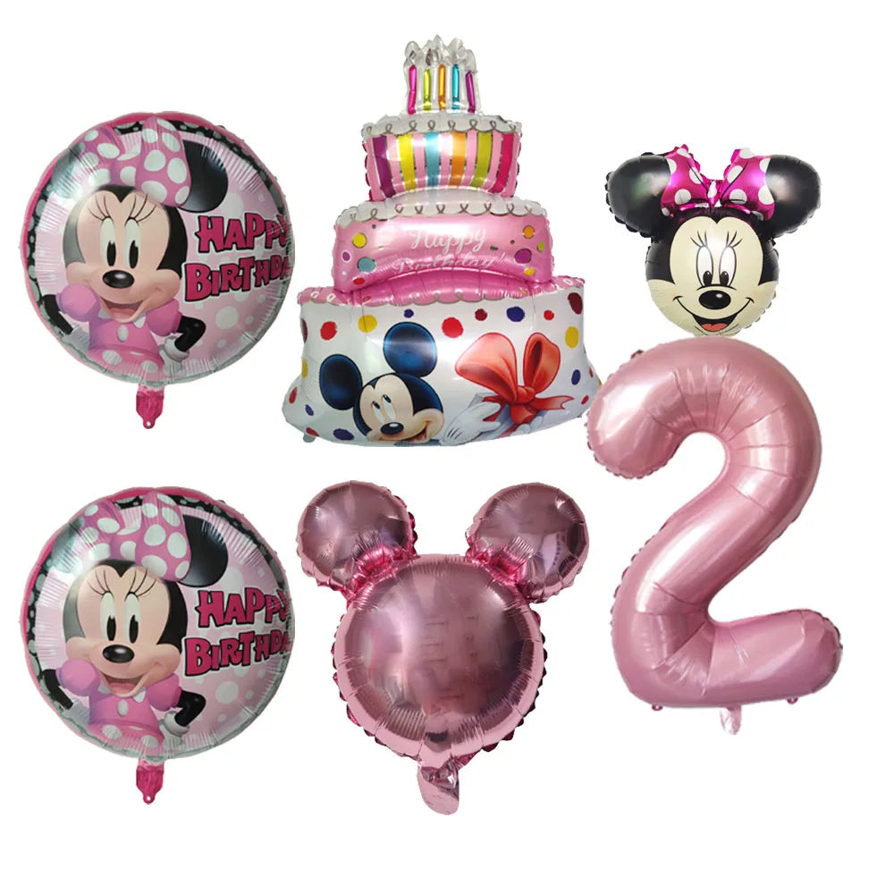 Disney Minnie Mouse Balão de alumínio redondo - (45,7 cm) 1 peça - decoração