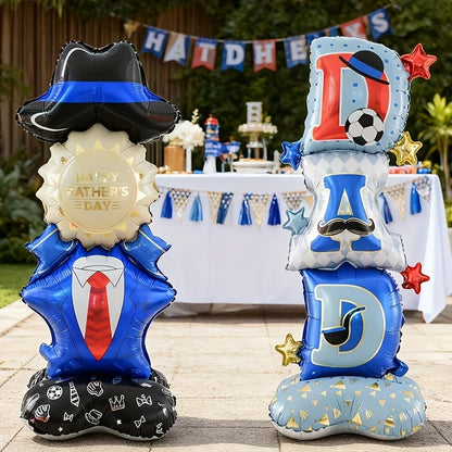 Balões de alumínio grandes para o Dia dos Pais Dia dos Pais, itens de decoração
