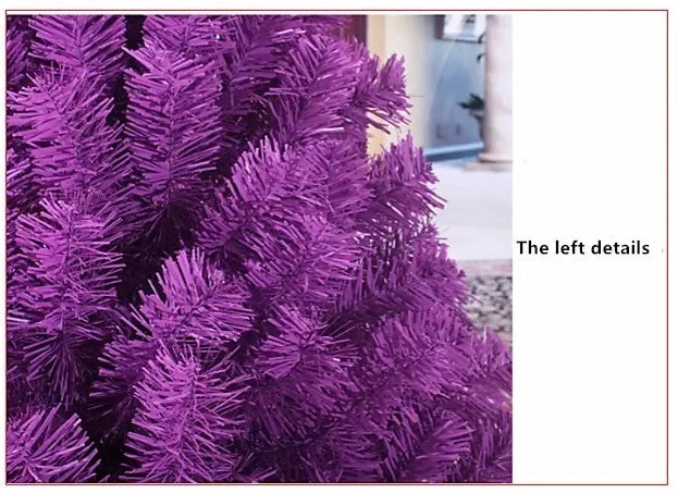 Árvore de Natal roxo premium de 5 metros, árvore de Natal artificial de PVC, (roxo, 5 Metros)