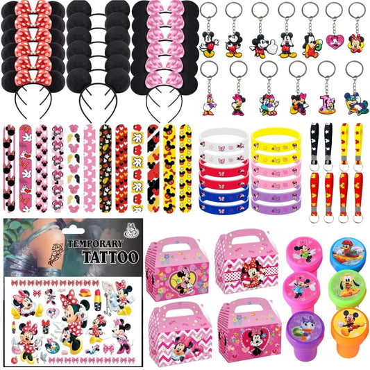 Kit festa aniversário mickey e minnie Decoração Festa Aniversário Infantil Painel + Displays
