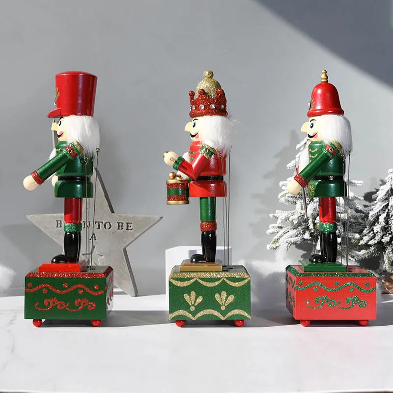 Quebra-Nozes Enfeite de Natal de 30,5 cm, Quebra-Nozes, Caixa de Música de Madeira