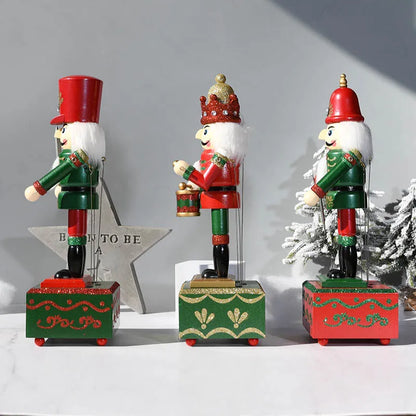Quebra-Nozes Enfeite de Natal de 30,5 cm, Quebra-Nozes, Caixa de Música de Madeira