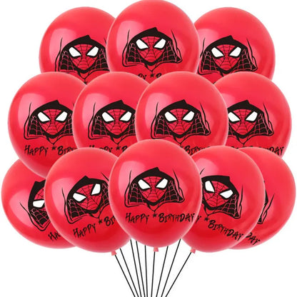 Spiderman 12 Polegada balões de látex ar globos meninos decorações