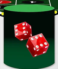 Pano Elástico Painel Redondo 1,5 Trio Capas De Cilindros Em Tecido Festa Poke Cassino