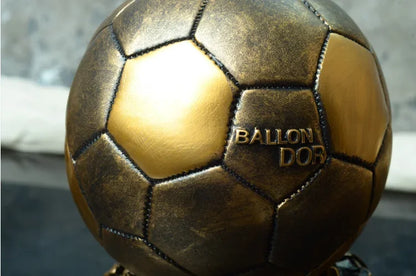 Bola de Copa do Mundo Futebol Dourado Personalizável Troféu Copa Mundo Troféu Futebol