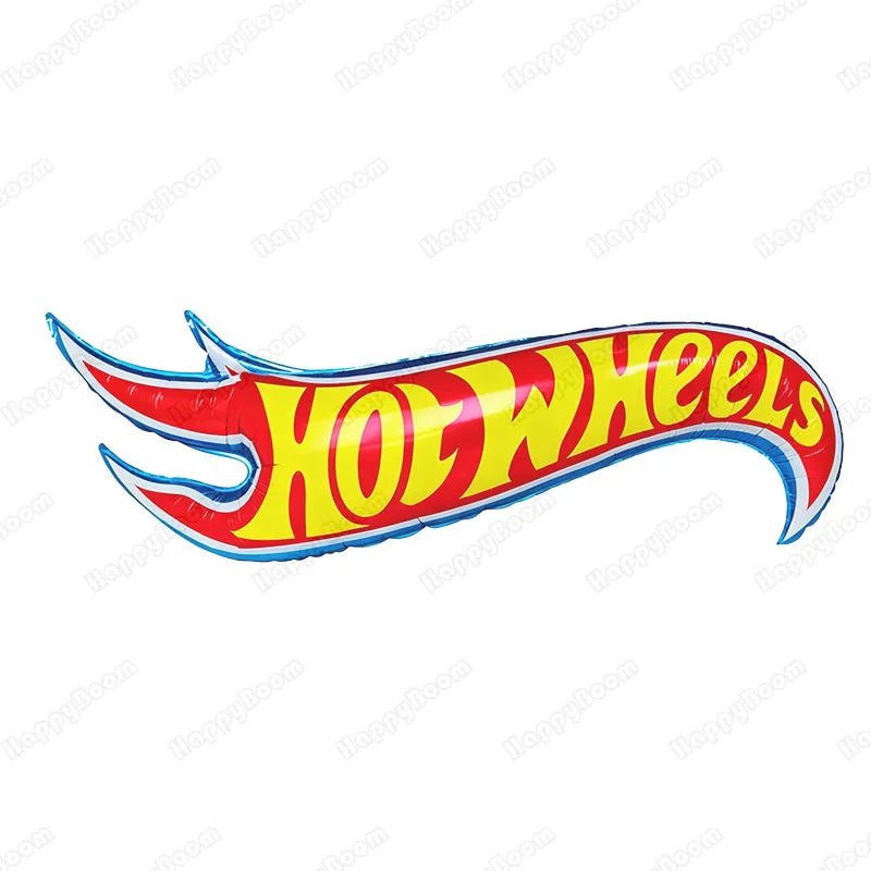 Kit de balões metalizados Hot Wheels para decoração de festa de aniversário infantil balões