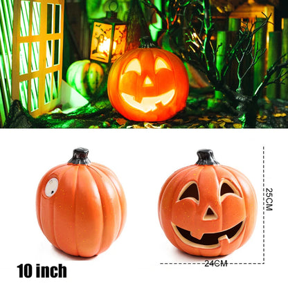Luzes de abóbora, lanterna de abóbora, abóbora de Halloween, luz noturna LED e abóbora