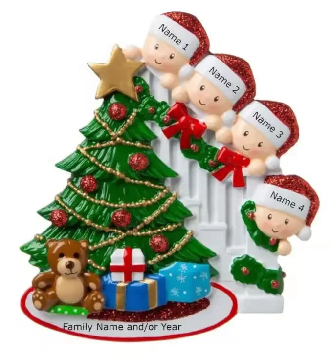 Porta-Retrato Árvore de Natal Enfeite de Natal Personalizado em Formato de Porta-Retrato 7.8cm*7.7cm