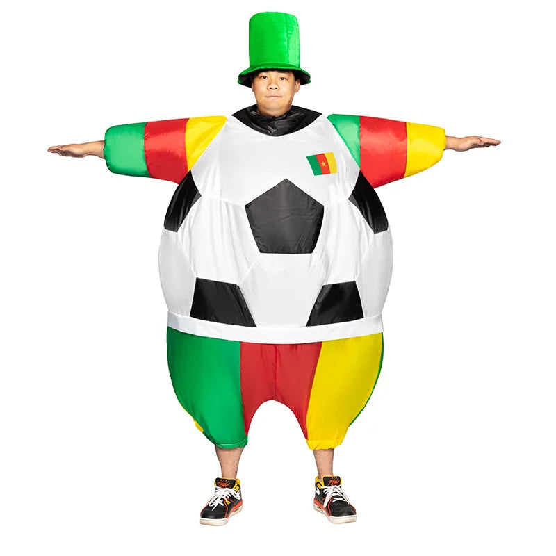 Copa Do Mundo fantasia inflável de para futebol da copa do mundo