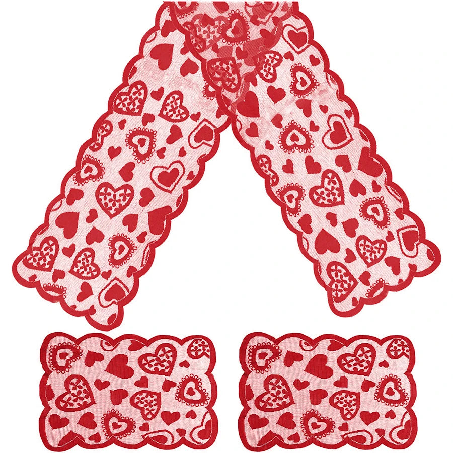 Toalha de mesa para o dia dos namorados, 183x133cm, decoração dia dos namorados