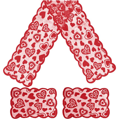 Toalha de mesa para o dia dos namorados, 183x133cm, decoração dia dos namorados