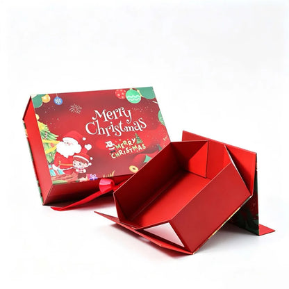 Caixa Presente de Natal Linda Caixas de Armazenamento de Papelão Decorativas de Natal