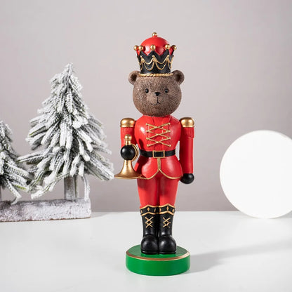 Urso quebra-nozes soldado de Natal Soldado Quebra-Nozes Estilo Urso de Madeira de Natal