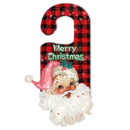Placa decorativa acrílico presente Natal 1 peça/conjunto suporte para pingente com pedra